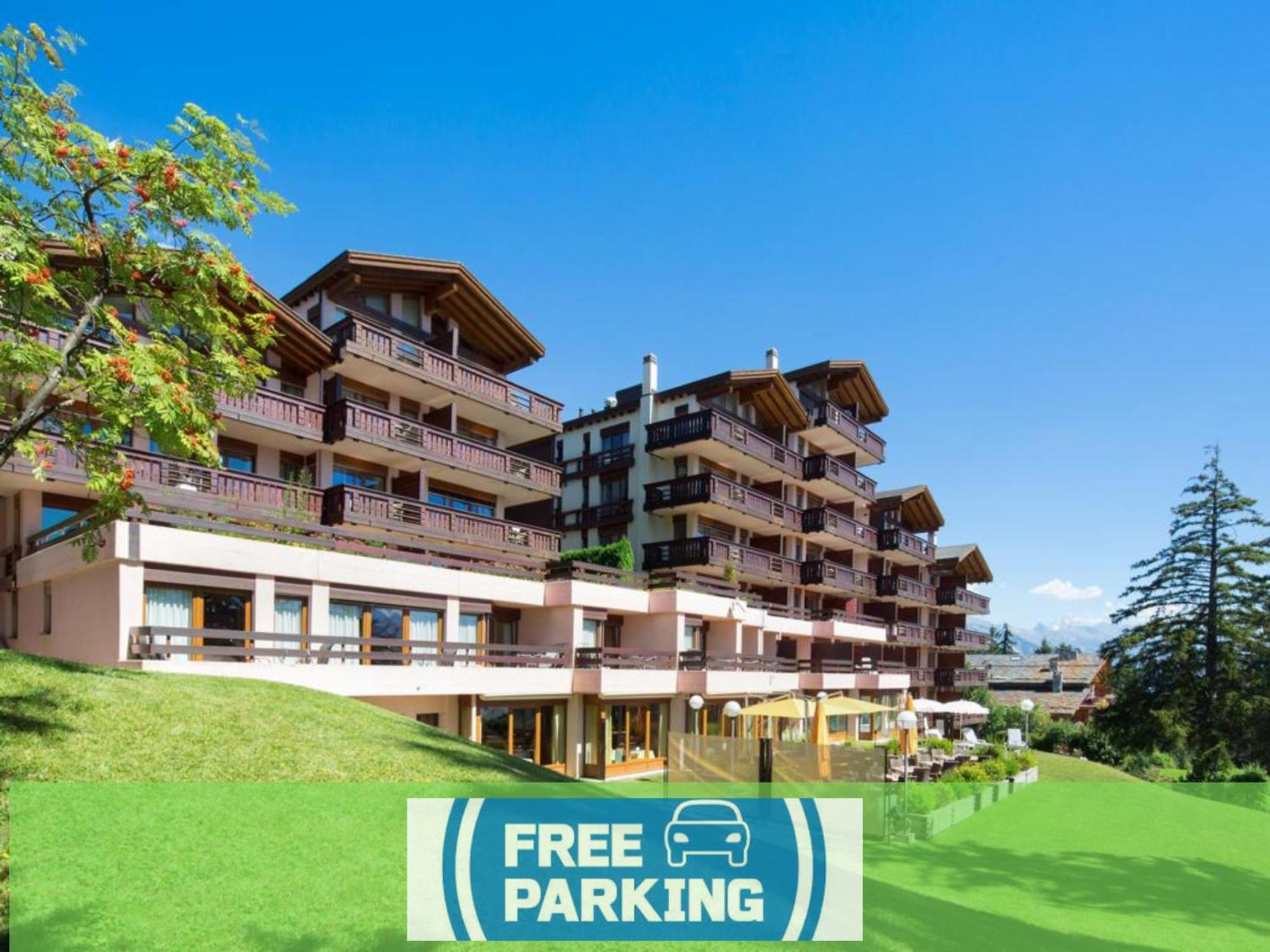 Aparthotel Helvetia Crans-Montana Dış mekan fotoğraf